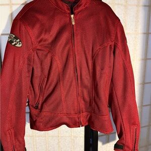Red Mesh Joe Rocket Woman’s Motorcycle Jacket